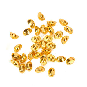 Petits lingots d'or de sable massifs, mini-ornements brillants en alliage simulé, artisanat métallique <span class=keywords><strong>chinois</strong></span>, lot - Product Image 1