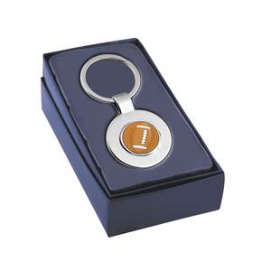 Llavero de rugby de aleación con logotipo personalizado, mosquetón vintage de moda, impresión UV, reverso liso para coches y equipaje, disponible en hierro y zinc. - Product Image 3