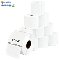 Étiquettes thermiques directes étanches et étanches à l'humidité 4X6, 500 pièces, étiquettes d'expédition pour imprimante à papier thermique directe 4*6