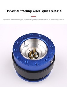 <span class=keywords><strong>Volant</strong></span> de sport en aluminium sur mesure 50 mm avec moyeu de <span class=keywords><strong>commande</strong></span> à dégagement rapide et <span class=keywords><strong>adaptateur</strong></span> universel - Product Image 3
