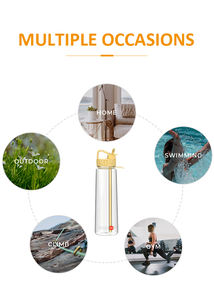 12-40 OZ Muestra gratis Botellas de agua de plástico Tritan Grado alimenticio PP para agua hirviendo Vasos de plástico - Product Image 6