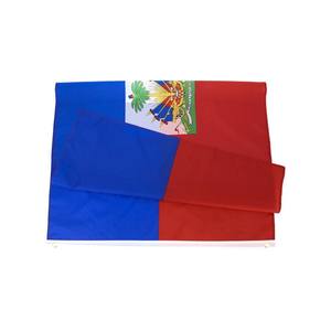 RTS Outdoor 3x5ft Country Flag Decoration <span class=keywords><strong>Club</strong></span> Celebrate Hanging Flying Haiti Flag Drapeaux nationaux en stock - Product Image 2