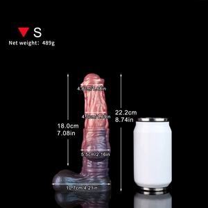 Fantasy Big Monster <b>Dildo</b> Penis Silicone Realistic Horse Animal Penis Strap Soft Suction Cup - Product Image 4