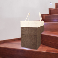Panier de rangement moderne pour vêtements et jouets fait main pour la maison Panier à linge pour escalier Panier de rangement pour escalier en bois