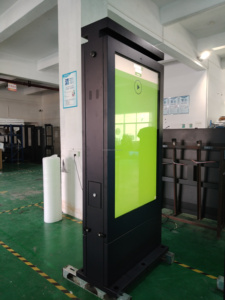 Double Side Slim Totem thiết bị quảng cáo ngoài trời <span class=keywords><strong>LCD</strong></span> tầng thường vụ màn hình kỹ thuật số biển dọc hiển thị kỹ thuật số kiosk - Product Image 5