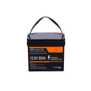 بطارية lifepo4 ليثيوم أيون فوسفات الحديد 12V50AH مضادة للاهتزاز ، بطاريات RV البحرية للتخييم ، خلايا درجة A - Product Image 1