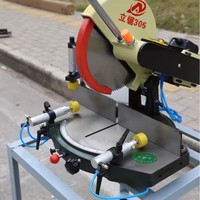 Scie à table rotative à 45 degrés, 12-16 pouces, machine de découpe verticale de précision en alliage d'aluminium pour la fabrication de fenêtres