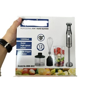 Stainless Steel Hand Blender With Whisk And Chopper 3 In 1 Multi Functional Kitchen Blender For Smoothies Mashing Crushing - Product Image 5
