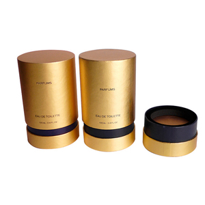 Luxury Custom Cardboard Packaging Cylinder Box Perfume Essential Oil Cosmetic Paper Tube