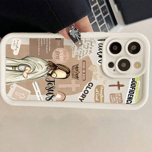 Logo personnalisable haut bambou croix dieu pour <span class=keywords><strong>Apple</strong></span> étui en <span class=keywords><strong>silicone</strong></span> doux oeil ciel étape couverture pour <span class=keywords><strong>iPhone</strong></span> étuis de téléphone portable - Product Image 4