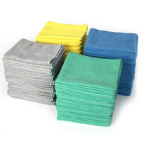 Vente en gros 40x60 Serviette en microfibre 300 g/m² Chiffon de nettoyage universel multi-usages à séchage rapide pour lavage de voiture Technique tissée