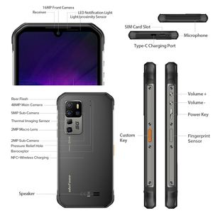 <span class=keywords><strong>Ulefone</strong></span> <span class=keywords><strong>Armor</strong></span> <span class=keywords><strong>11T</strong></span> <span class=keywords><strong>5G</strong></span> Smartphone 8 GO + 256 6.1 pouces 48MP Penta Caméra 5200mAh FLIR Thermique lmaging Téléphone Appareil Photo - Product Image 2