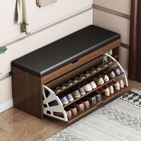 Banc à chaussures en gros pour l'entrée de la maison, meuble à chaussures avec siège intégré, rangement sous la porte