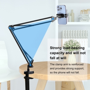 Vente en gros PULUZ Support de <span class=keywords><strong>bras</strong></span> <span class=keywords><strong>articulé</strong></span> de bureau <span class=keywords><strong>pour</strong></span> diffusion en direct avec pince <span class=keywords><strong>pour</strong></span> <span class=keywords><strong>téléphone</strong></span> (noir) - Product Image 6
