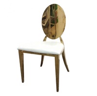 Silla de acero inoxidable al por mayor para salón de bodas, fabricante OEM