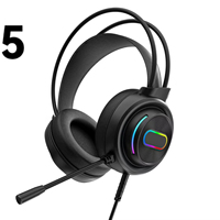 Headset Gaming RGB Entry Level Over-Ear Berkabel dengan Speaker 50mm untuk Gamer/PC