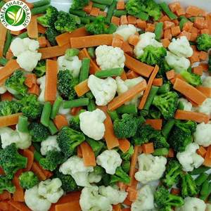 Iqf แพ็คเก็ตผักดิบสับแช่แข็งพร้อมบรอกโคลีกะหล่ำดอกแครอทถั่วข้าวโพดถุงผักการผสมผสานในฤดูหนาวเอเชีย - Product Image 5