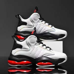 Baskets décontractées pour hommes de haute qualité chaussures de basket-ball de sport en caoutchouc rétro à la mode respirant hauts pour l'été - Product Image 3