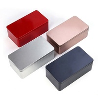 Boîte carrée en métal sur mesure Récipient en métal pour le stockage du thé