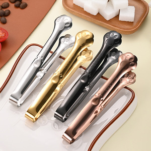 304 Stainless Steel Cat Paw Shaped Clip, Anti-slip and Anti-scalding, Food Clip for Salads, Desserts, Bread, <b>Barbecue</b>, and Meat. - Product Image 3