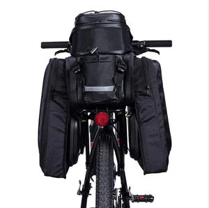 Cuero plegable de viaje bicicleta asiento trasero de carga bicicleta marco bolsa maletero alforja bolsa - Product Image 3