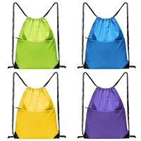 Mochila Casual Grande de Nailon Ecológica al por Mayor con Asa de Cuerda, Cierre de Cremallera Personalizado, Color Personalizado, Certificación ISO9001