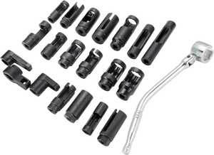 Juego de 21 Piezas de Herramientas para Sensor de Oxígeno Automotriz, Juego de Llaves de Vaso Desplazadas, Herramienta de Extracción, Juego de Llaves de Vaso Maestras para Sensor de O2 - Product Image 3