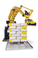 Système de palettisation et de depalettisation automatique industriel pour empiler les sacs sur des palettes avec des performances stables et à haute vitesse