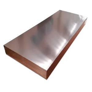 High Quality 0.5mm 0.8mm 1mm 3mm 4mm ASTM T2 H65 H62 C1100 C1220 C2400  C2600 C2600 C3712 Red Pure Copper Sheet or Brass Copper Plate Manufacturer  and Supplier