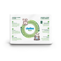 Pañal desechable CHELINO NATURE T-3 B36 FSC fabricado en España, pañal premium para bebés con inserto que promueve la absorción