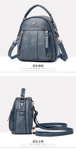 Mochila de Moda Personalizada de Fábrica, Bolso Multiusos para Portátil, Mochila Escolar Versátil de Cuero PU para Chicas Adolescentes - Product Image 3