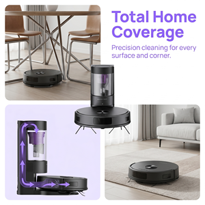 PR20-C800 Self Empty Robot Vacuum Cleaner 18000Pa Gyro Mapping Tuya APP 3in1 Sweep <b>Mop</b> Robotic Cleaner For Pet Hair - Product Image 3