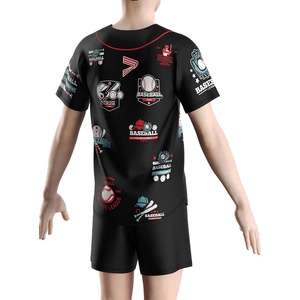 Maillot de baseball/softball tendance hip-hop avec design personnalisable, tissu léger et respirant - Product Image 6