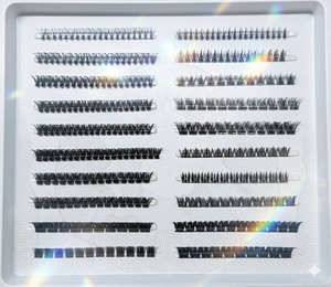 Pestañas Postizas de Visón Sintético al por Mayor, Segmentos de Pestañas Individuales Suaves, Extensiones de Pestañas de Volumen DIY - Product Image 4