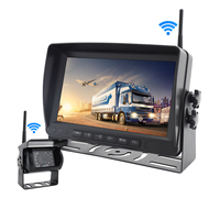 Moniteur YWX pour voiture, moniteur de caméra de recul sans fil pour voiture, camion, bus, prenant en charge la vue quadruple et l'appairage automatique