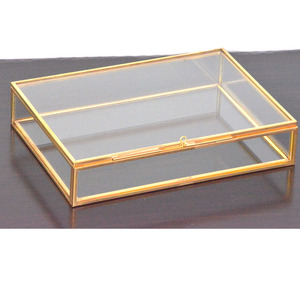 Boîtes photo personnalisées or verre cuivre mariage personnalisé présentation stockage souvenir usb 4x6 <span class=keywords><strong>10x15</strong></span> photo - Product Image 6