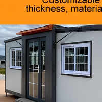 Maison conteneur modulaire préfabriquée à toit plat, à toit en pente, à double pente 20FT 30FT 40FT pour usage résidentiel et bureautique