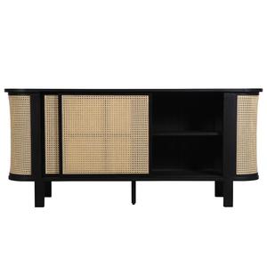 Aparador Contemporáneo de Ratán con Puerta Corredera, Mesa Consola, Mueble para el Hogar, <span class=keywords><strong>Bar</strong></span>, Sala de Estar, Entrada, Hotel o Apartamento - Product Image 2
