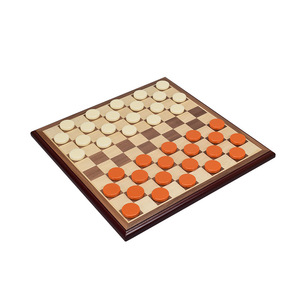 Set di <span class=keywords><strong>Dama</strong></span> Internazionale 10x10 in Legno Massello Premium, Gioco da Tavolo per Bambini e Adulti, Ideale per l'Insegnamento e l'Allenamento Scolastico - Product Image 2