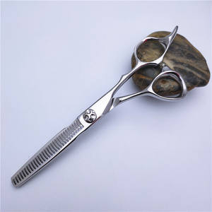 Ciseaux à cheveux professionnels en acier inoxydable 440C, lame affûtée, ciseaux à effiler, manche long, pour coiffeur - Product Image 2