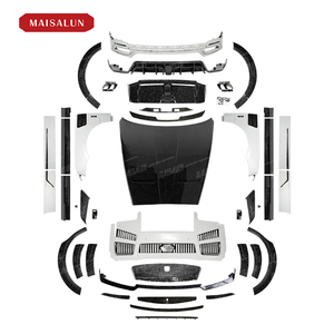 MAISALUN Nouveau kit carrosserie en fibre de carbone sèche style M pour <span class=keywords><strong>ROLLS</strong></span>-<span class=keywords><strong>ROYCE</strong></span> <span class=keywords><strong>CULLINAN</strong></span> Pare-chocs avant/arrière - NOIR 2019+ Installation par visserie - Product Image 6