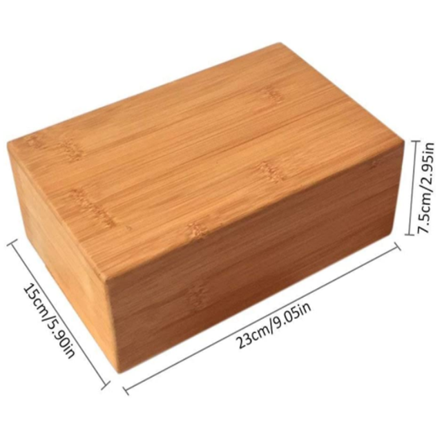 Bamboo Yoga Block (2 PCS), Bamboo Handstand Block