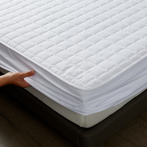 <span class=keywords><strong>Protector</strong></span> de colchón de poliéster Hotel 100% en tamaños individuales, dobles, King, para <span class=keywords><strong>cama</strong></span>, uso en hoteles - Product Image 6