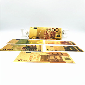 Billete Conmemorativo de 500 Euros y 200 Euros con Lámina de Oro, para Colección o Regalo - Product Image 6