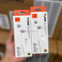 Écouteurs filaires avec contrôle du volume TUNE T310C Type C, écouteurs mains libres intra-auriculaires pour iPhone, casque USB C pour Samsung