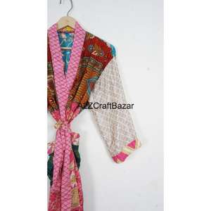 ชุดกิโมโนยาวผ้าไหมผ้าซาตินสำหรับผู้หญิงใส่ในฤดูร้อนเสื้อคลุมสไตล์วินเทจสไตล์โบโฮสำหรับเพื่อนเจ้าสาวชุดเดรสยาวระบายอากาศได้ดี - Product Image 3