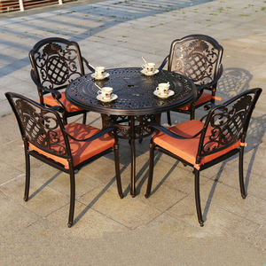 Muebles de aluminio fundido a presión para exteriores, conjunto de mesa y silla para Patio - Product Image 3