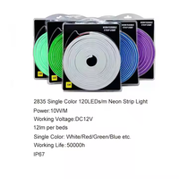 Bande lumineuse LED néon en cuivre étanche IP67 12V/24V de haute qualité, 120 LED/m, couleurs personnalisables (Bleu/Glace), contrôle par application/tactile pour aménagement paysager