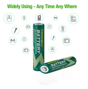 Paquete de <span class=keywords><strong>10</strong></span> YOHCELL 2500mAh precargadas 1,2 V NiMH baterías dobles <span class=keywords><strong>AA</strong></span> recargables - Product Image 3