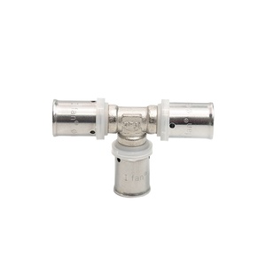 IFAN Plumbing Material Names TEE Brass Connector PEX Pipe Fittings Brass Press Fitting